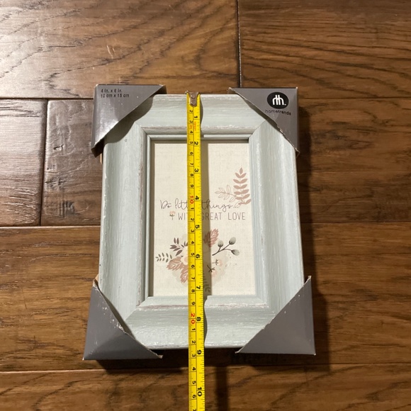 New Boho distressed picture frame 4x6in light aqua - Picture 9 of 9